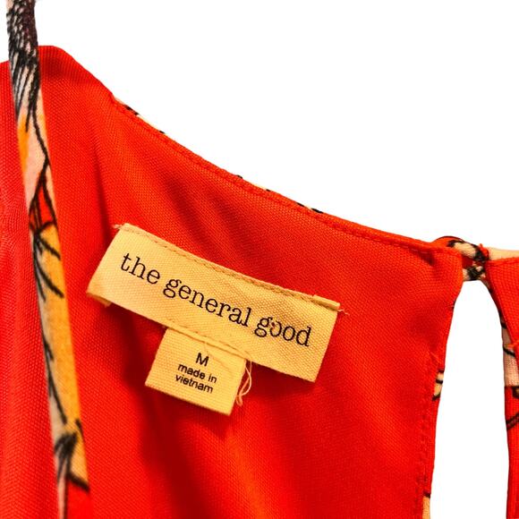 The General Good Scalloped Floral Sleeveless Dress Women's Size M - Picture 4 of 8